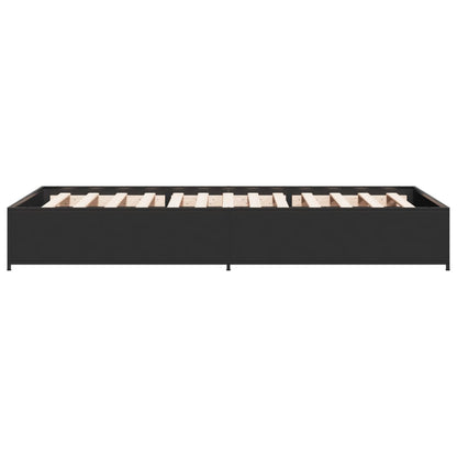 Giroletto Nero 100x200 cm in Legno Multistrato e Metallo | homemem39