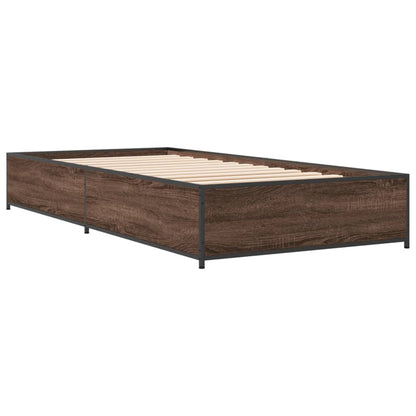 Giroletto Rovere Marrone 100x200 cm Legno Multistrato e Metallo | homemem39