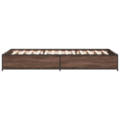 Giroletto Rovere Marrone 100x200 cm Legno Multistrato e Metallo | homemem39