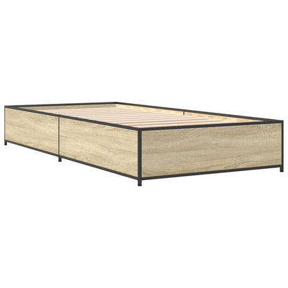 Giroletto Rovere Sonoma 75x190cm in Legno Multistrato e Metallo | homemem39