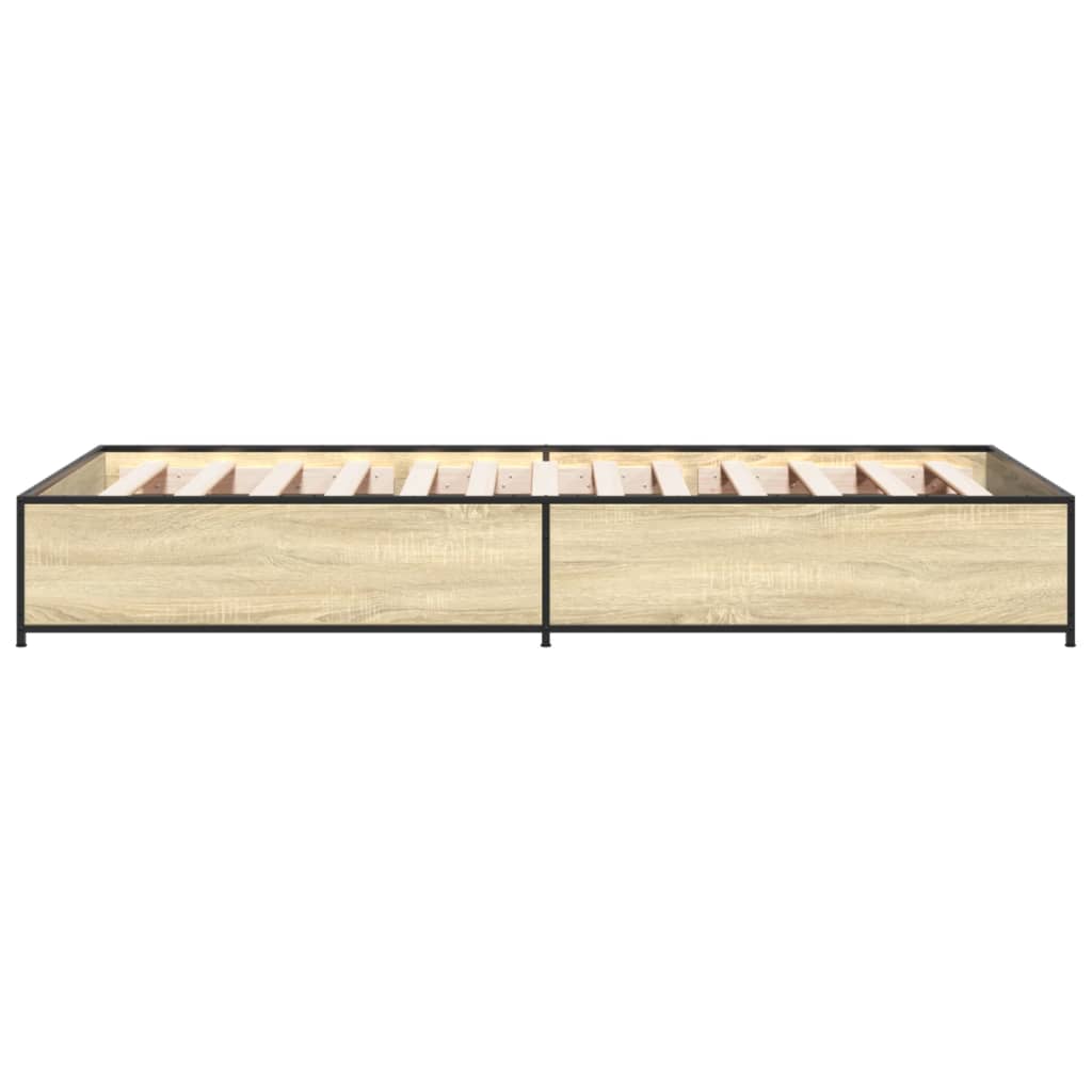 Giroletto Rovere Sonoma 75x190cm in Legno Multistrato e Metallo | homemem39