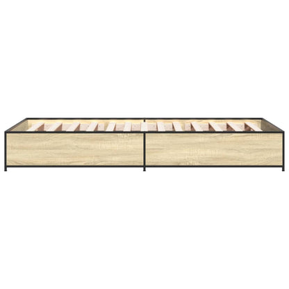 Giroletto Rovere Sonoma 75x190cm in Legno Multistrato e Metallo | homemem39
