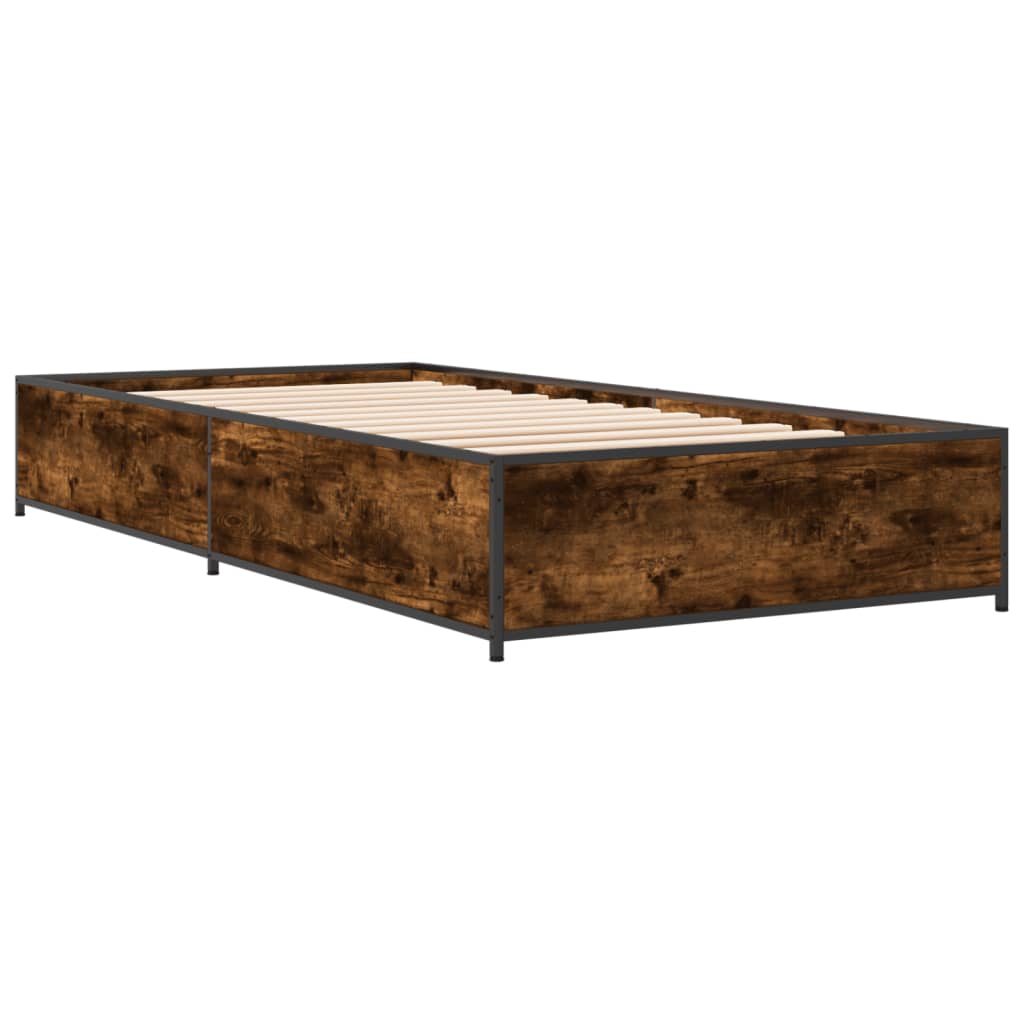 Giroletto Rovere Fumo 75x190 cm in Legno Multistrato e Metallo | homemem39