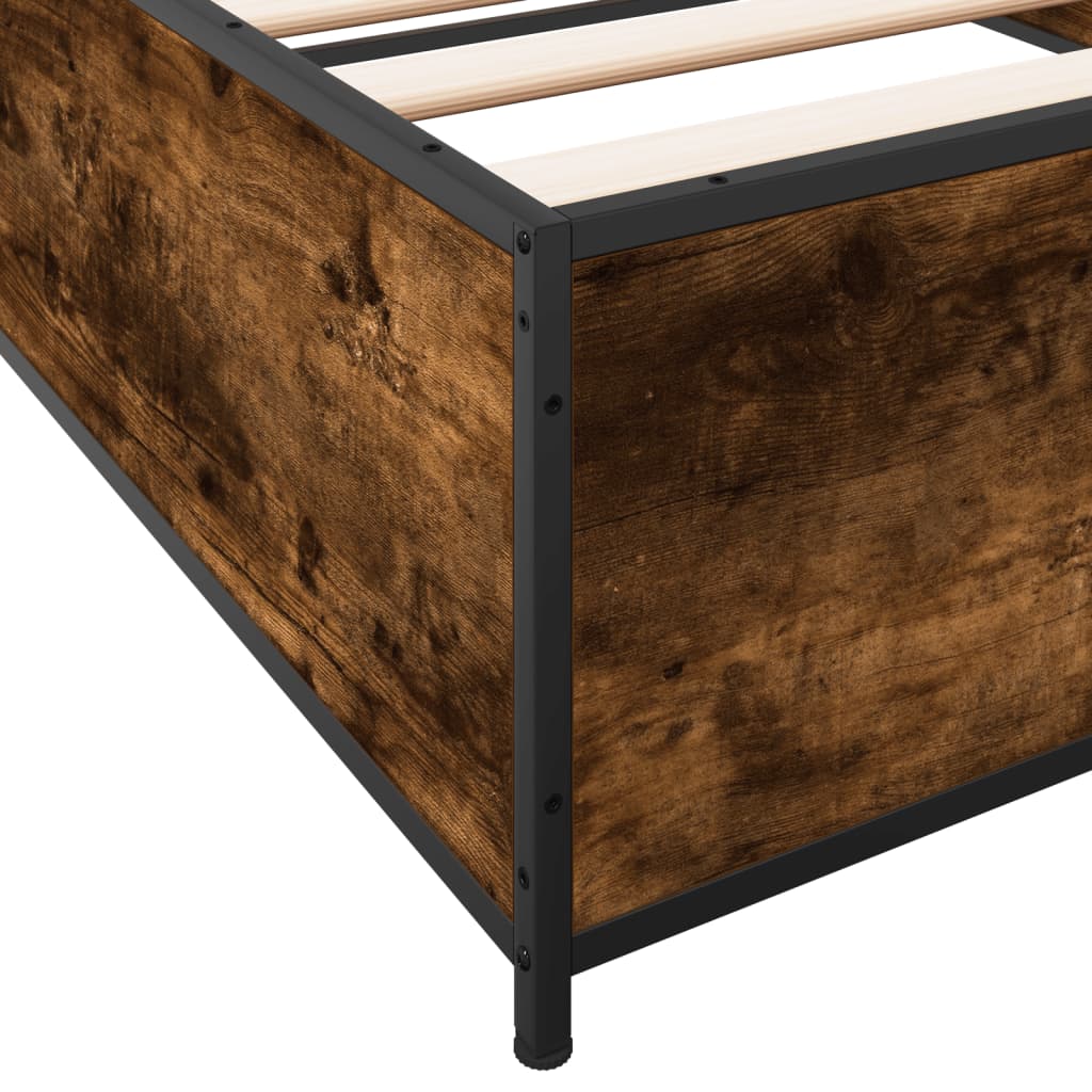 Giroletto Rovere Fumo 75x190 cm in Legno Multistrato e Metallo | homemem39