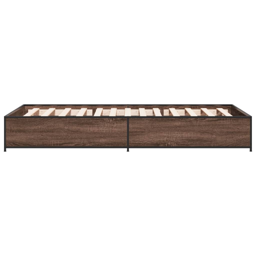 Giroletto Rovere Marrone 75x190 cm Legno Multistrato e Metallo | homemem39