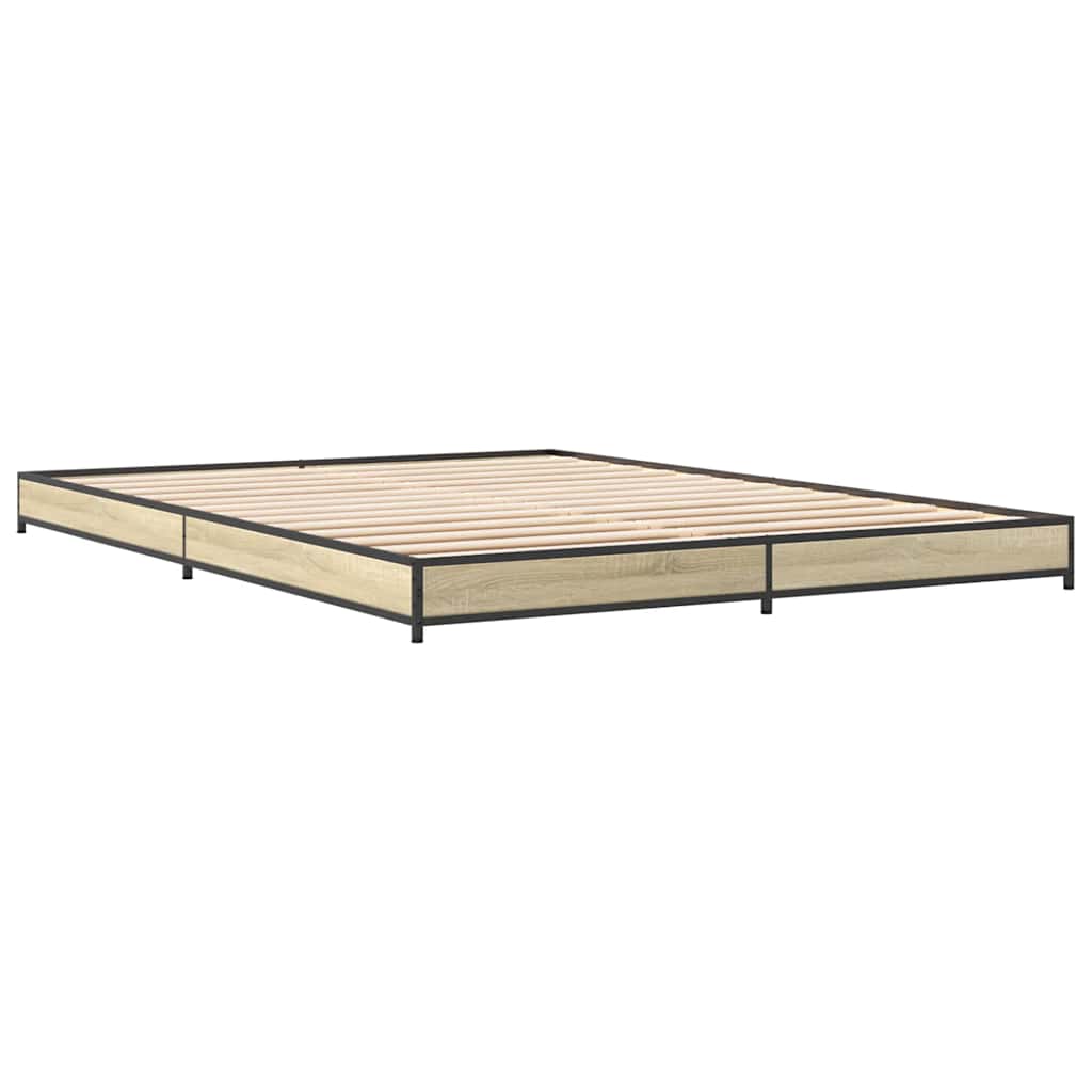 Giroletto Rovere Sonoma 120x200 cm in Legno Multistrato Metallo | homemem39