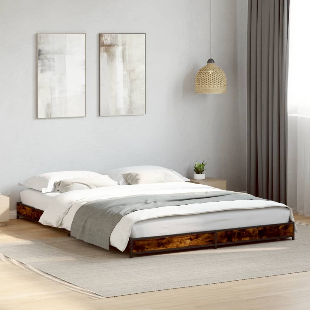 Giroletto Rovere Fumo 120x200 cm in Legno Multistrato Metallo | homemem39