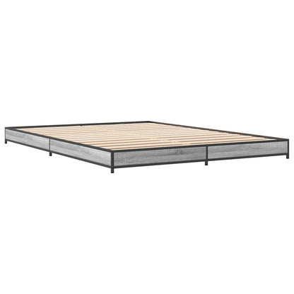 Giroletto Grigio Sonoma 120x200 cm in Legno Multistrato Metallo | homemem39