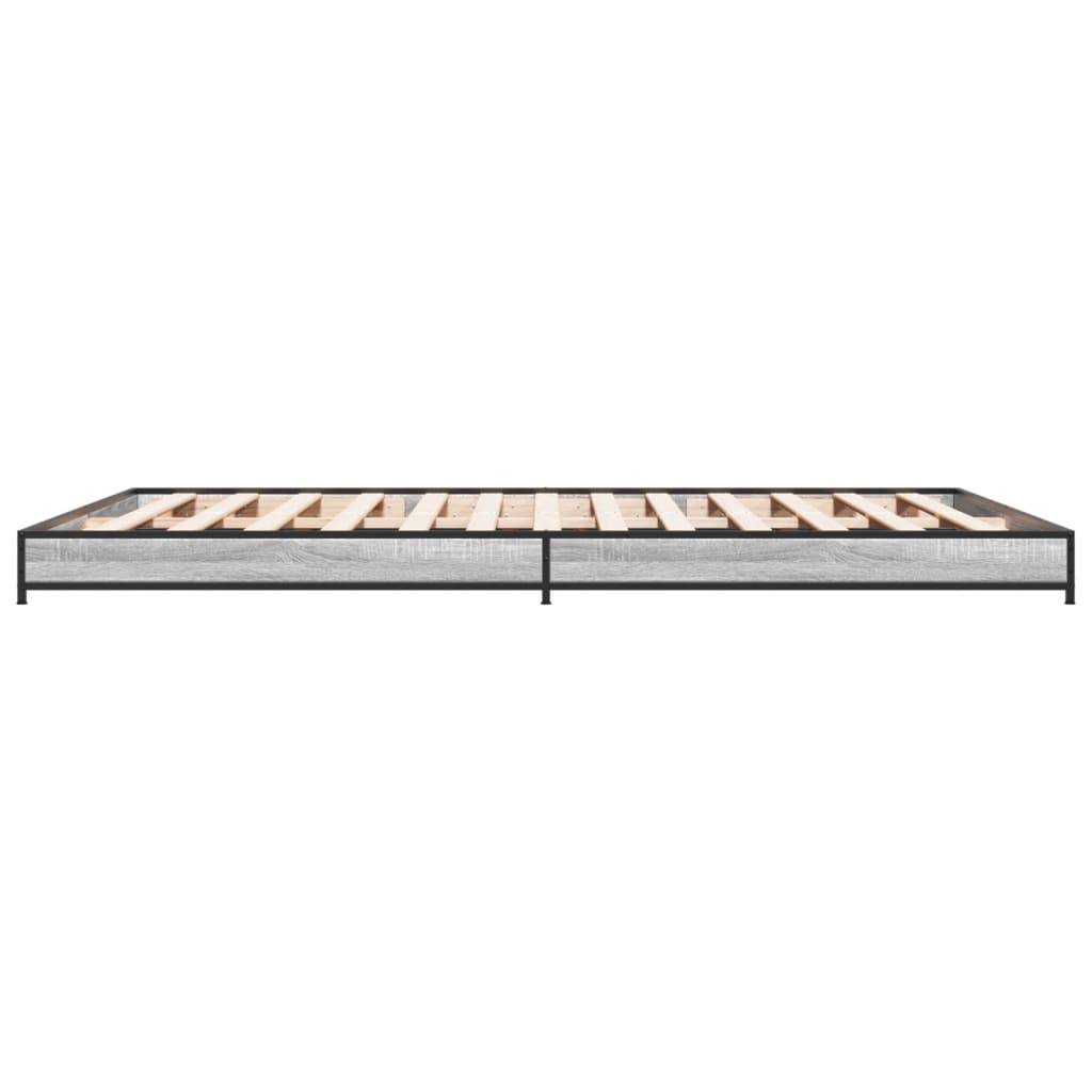 Giroletto Grigio Sonoma 120x200 cm in Legno Multistrato Metallo | homemem39