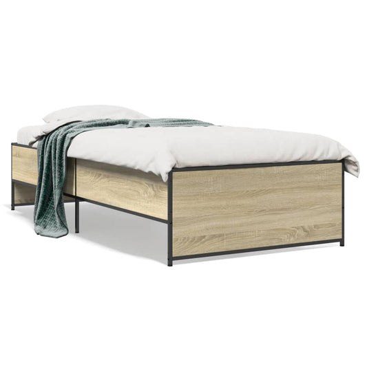 Giroletto Rovere Sonoma 100x200 cm Legno Multistrato e Metallo | homemem39