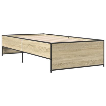 Giroletto Rovere Sonoma 90x200 cm Legno Multistrato e Metallo | homemem39