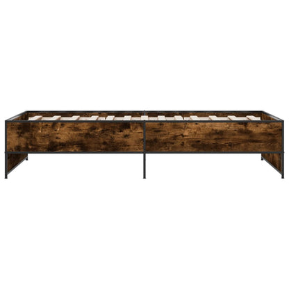 Giroletto Rovere Fumo 90x190 cm in Legno Multistrato e Metallo | homemem39