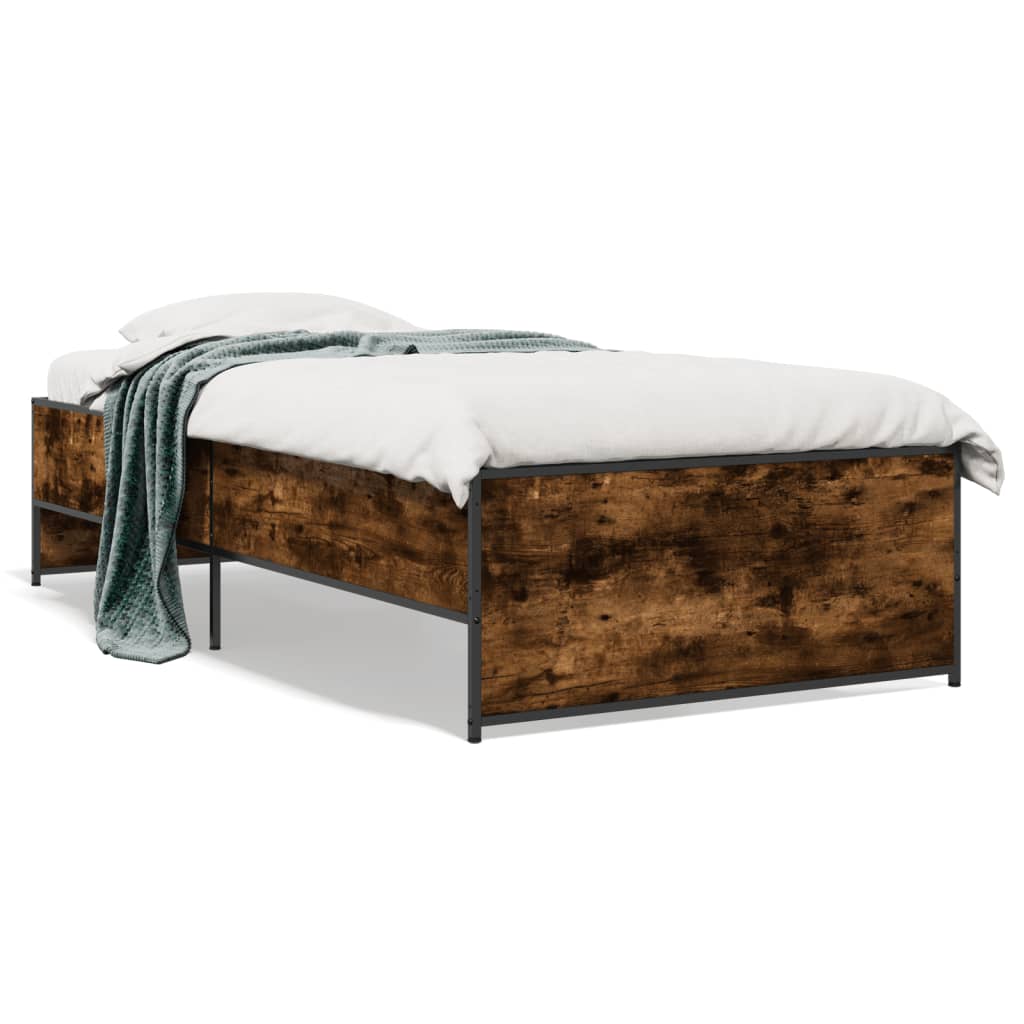 Giroletto Rovere Fumo 75x190 cm in Legno Multistrato e Metallo | homemem39