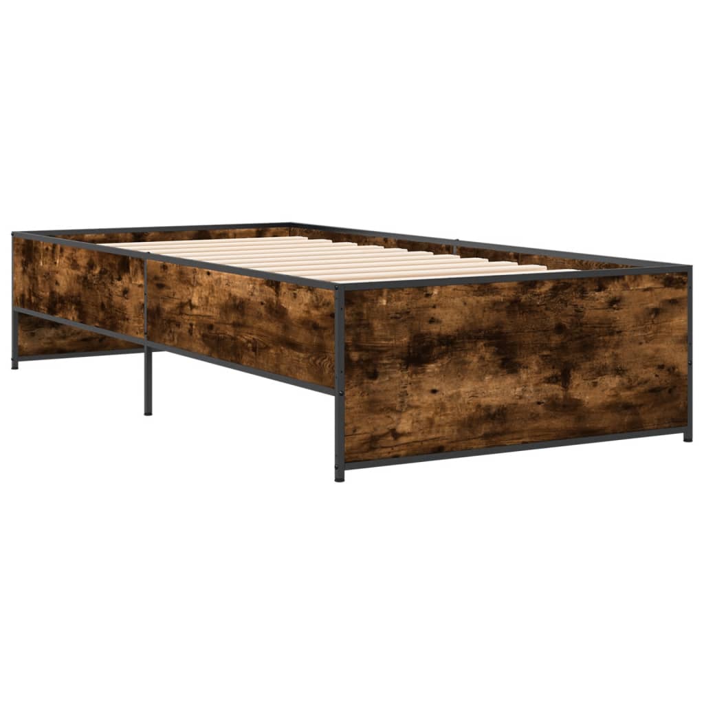 Giroletto Rovere Fumo 75x190 cm in Legno Multistrato e Metallo | homemem39