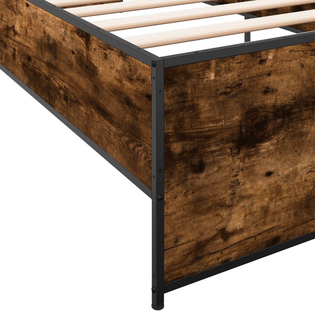 Giroletto Rovere Fumo 75x190 cm in Legno Multistrato e Metallo | homemem39
