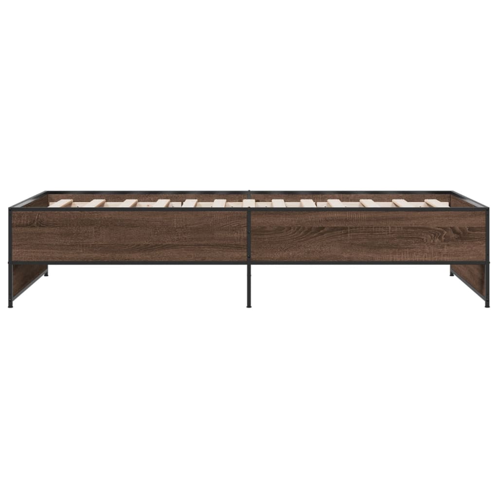 Giroletto Rovere Marrone 75x190 cm Legno Multistrato e Metallo | homemem39