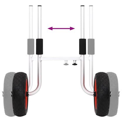 Carrello per Kayak 90 kg in Alluminio - homemem39