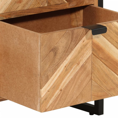 Mobile da Bagno 40x27x190 cm in Ferro e Legno Massello Acacia | homemem39