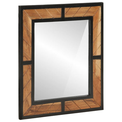 Set Mobili da Bagno 3 pz in Ferro e Legno Massello di Acacia | homemem39