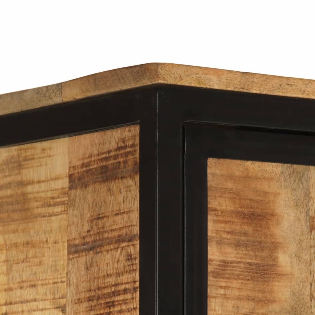 Mobile da Bagno 40x27x180 cm in Ferro e Legno Massello di Mango | homemem39