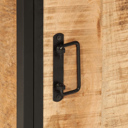 Mobile da Bagno 40x27x180 cm in Ferro e Legno Massello di Mango | homemem39