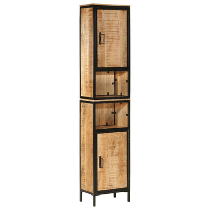 Set Mobili da Bagno 3 pz in Ferro e Legno Massello di Mango | homemem39