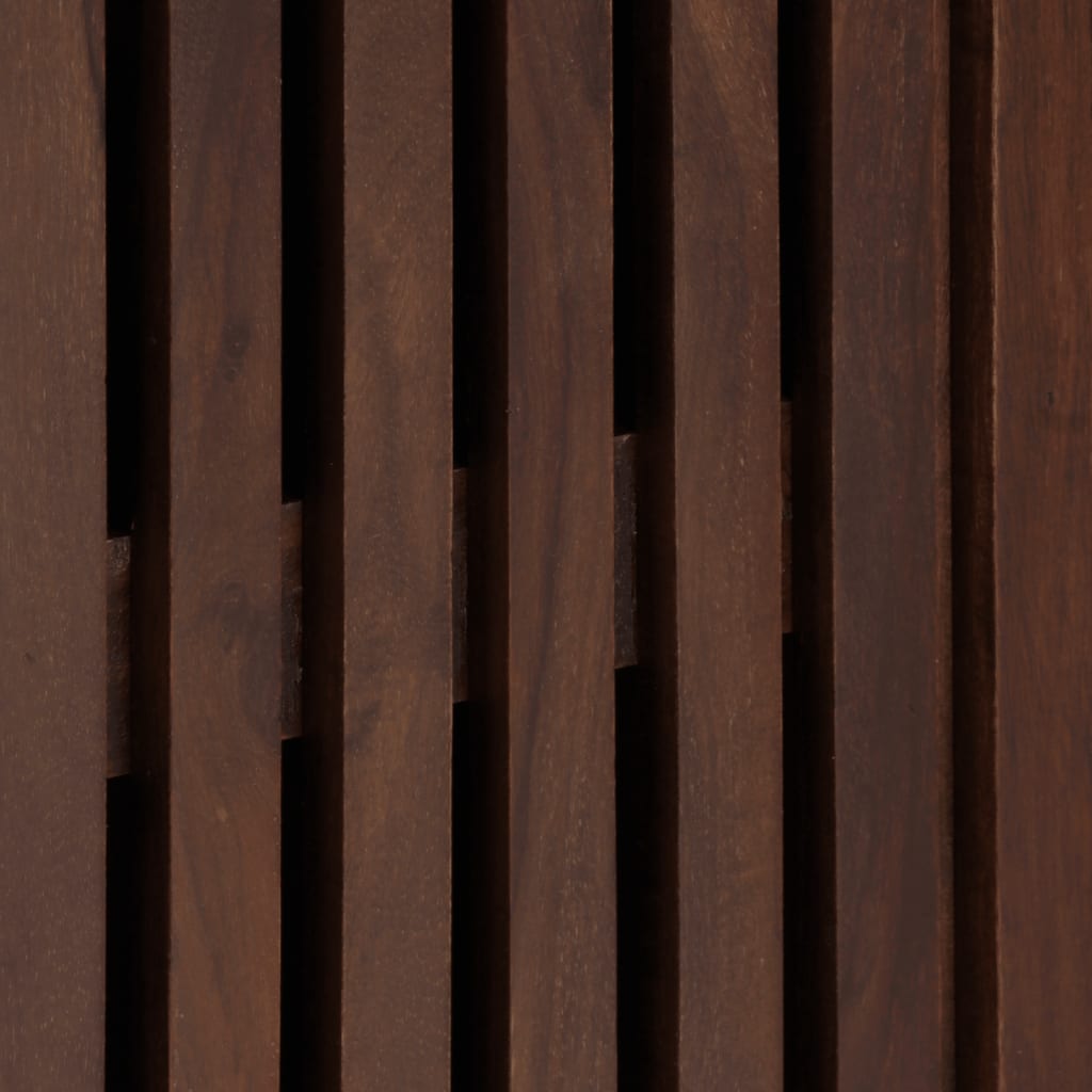 Credenze 3 pz 60x34x75 cm in Legno Massello di Mango