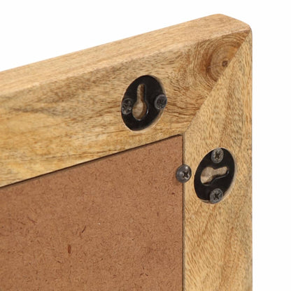 Set Mobili da Bagno 2pz in Legno Massello di Mango Grezzo