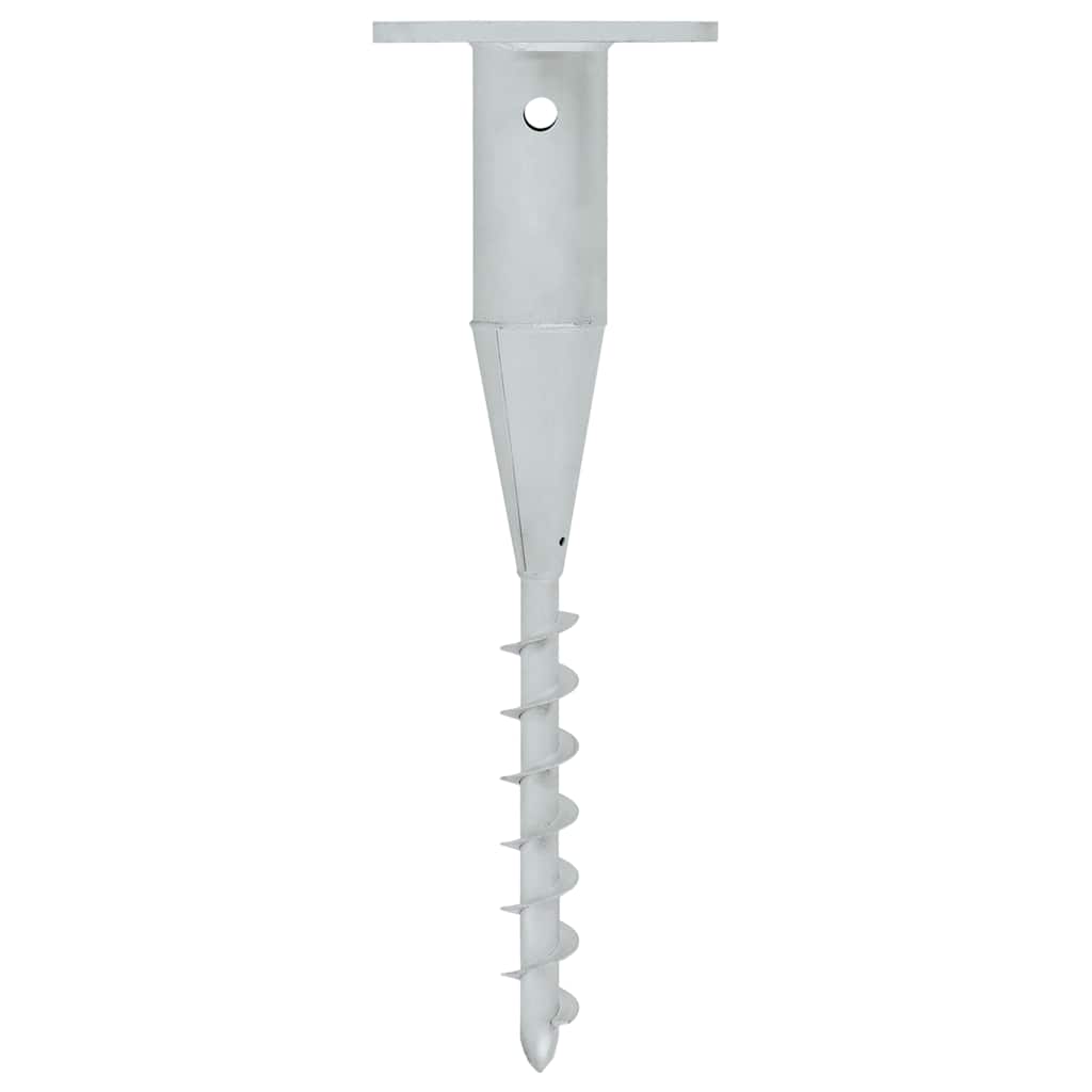 Base per Ombrellone Interrata con Asta 16x16x52 cm in Acciaio | homemem39