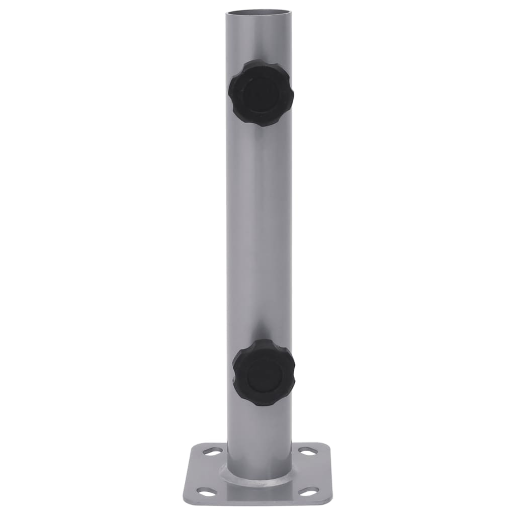 Base per Ombrellone per Palo da Ø32/34/38 mm Argento in Acciaio - homemem39