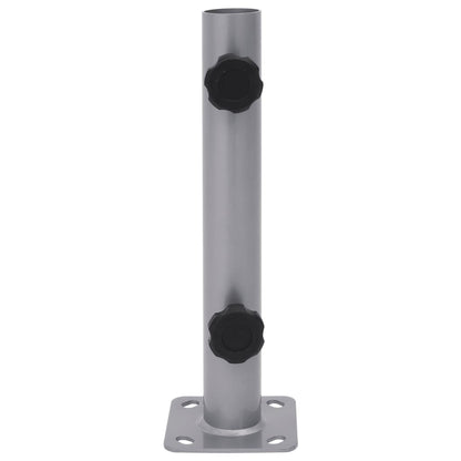 Base per Ombrellone per Palo da Ø32/34/38 mm Argento in Acciaio - homemem39