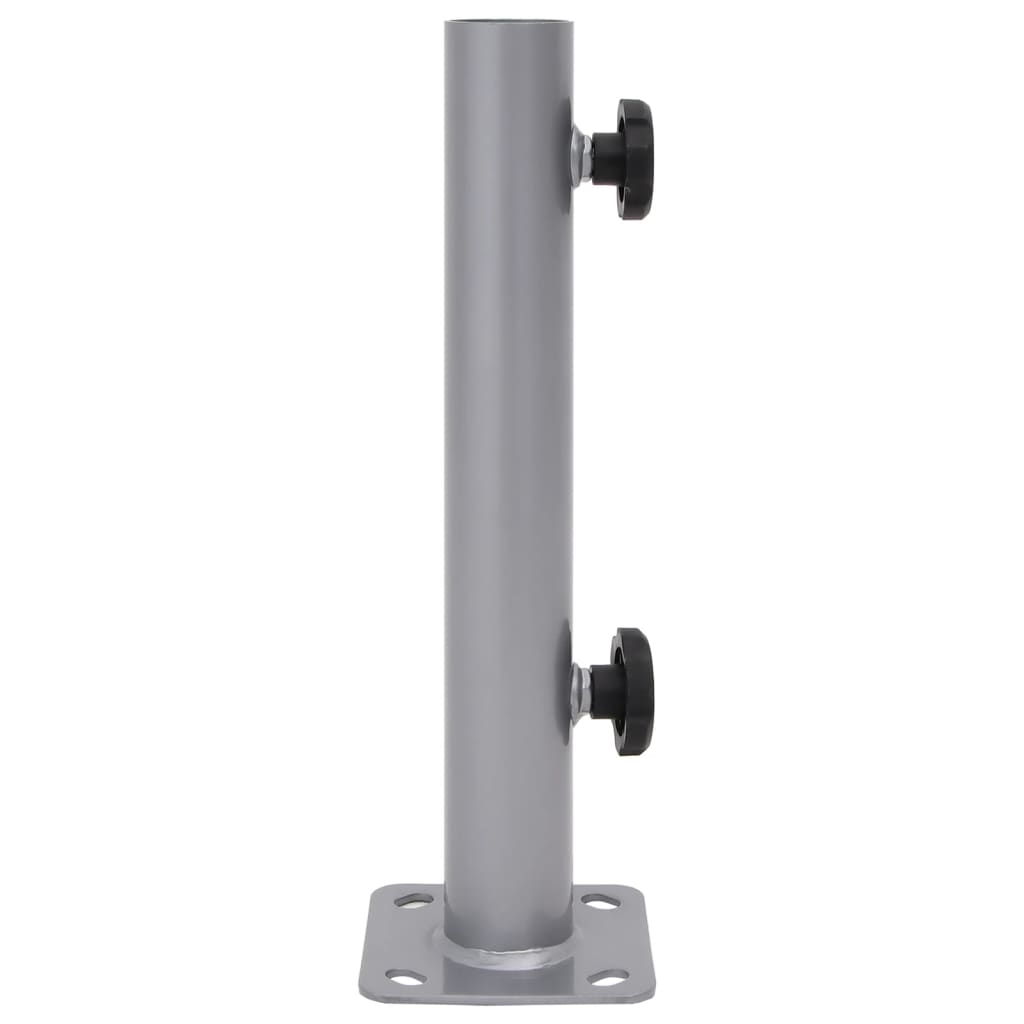 Base per Ombrellone per Palo da Ø32/34/38 mm Argento in Acciaio - homemem39
