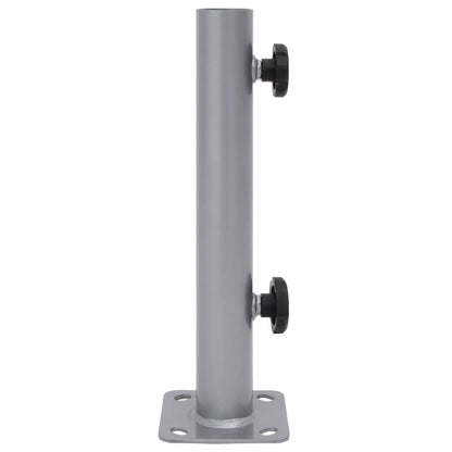 Base per Ombrellone per Palo da Ø32/34/38 mm Argento in Acciaio - homemem39