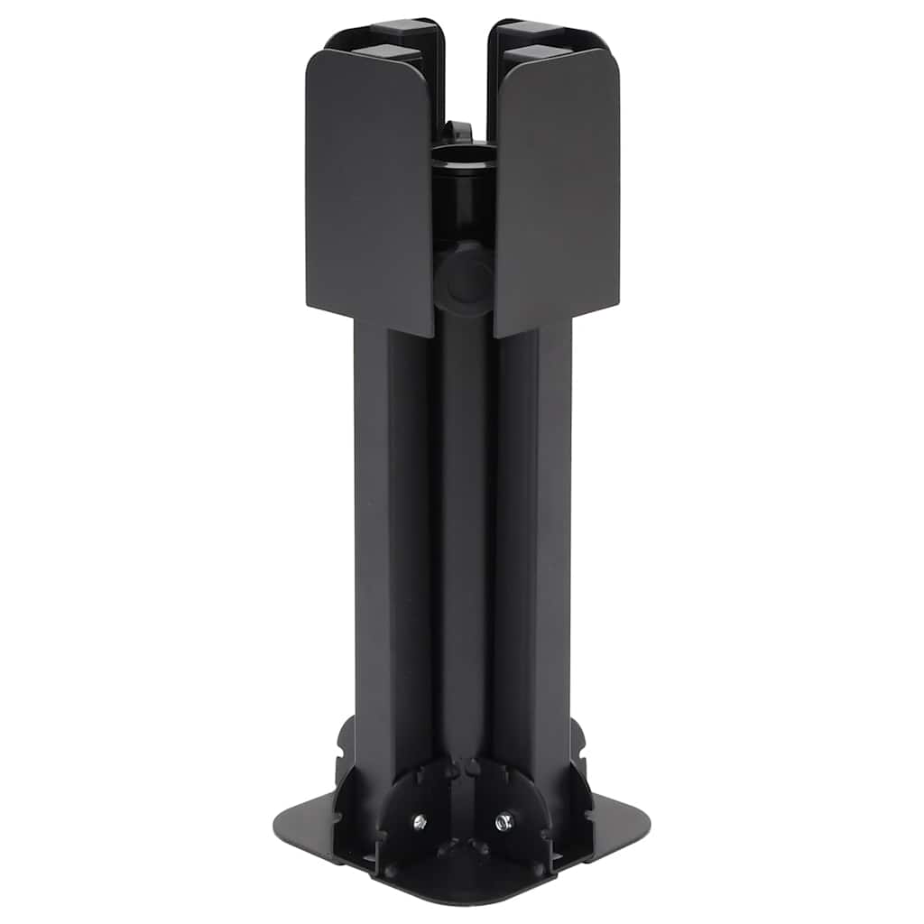 Base Pieghevole Ombrellone Palo Ø38/48 mm Nero Lucido Acciaio | homemem39