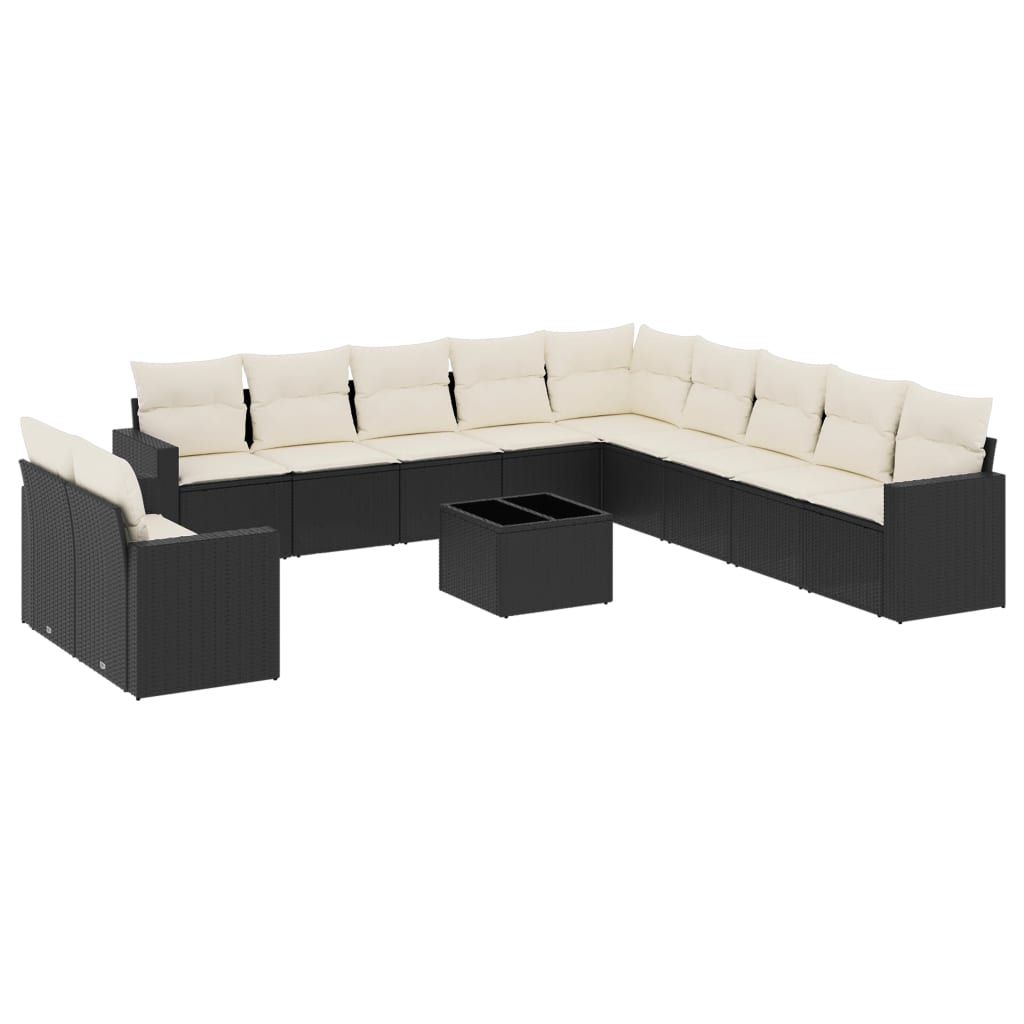 Set Divani da Giardino 12 pz con Cuscini in Polyrattan