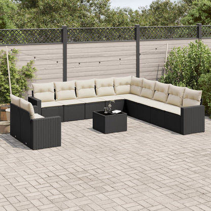 Set Divani da Giardino 12 pz con Cuscini in Polyrattan