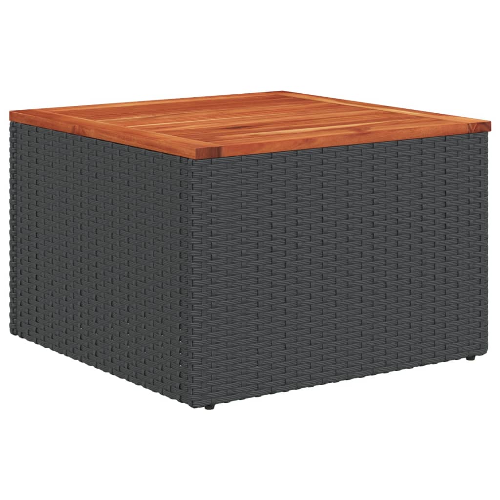 Set Divani da Giardino 8 pz con Cuscini Nero in Polyrattan | homemem39