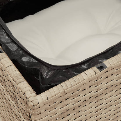 Set Divano da Giardino 13 pz con Cuscini Beige in Polyrattan | homemem39