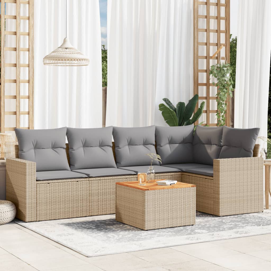 Patio Sofa Set 5-Posti Mix beige e grigio | homemem39