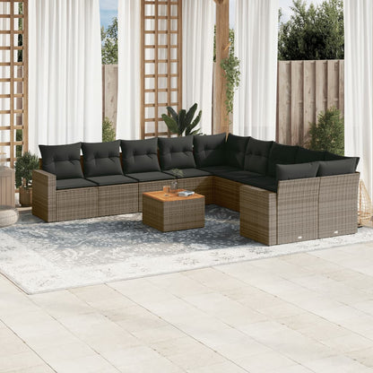 Patio Sofa Set 10-Posti Grey and Dark Grey
