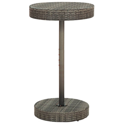 Set Bar da Giardino 3pz con Cuscini Grigio in Polyrattan | homemem39