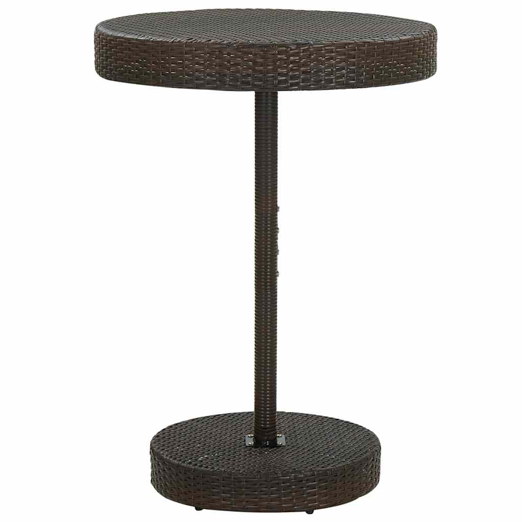 Set Bar da Giardino 5 pz con Cuscini in Polyrattan Marrone | homemem39