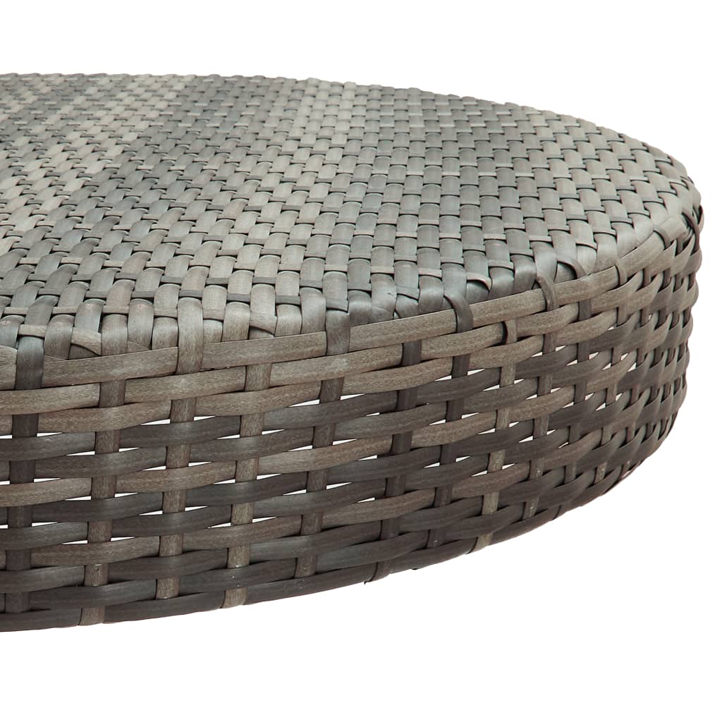 Set Bar da Giardino 5 pz con Cuscini in Polyrattan Grigio | homemem39