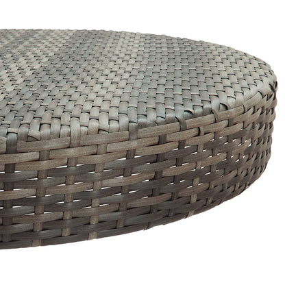 Set Bar da Giardino 5 pz con Cuscini in Polyrattan Grigio | homemem39