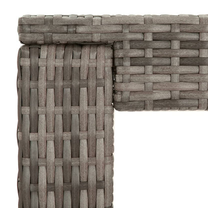 Set Bar da Giardino 5 pz con Cuscini in Polyrattan Grigio | homemem39