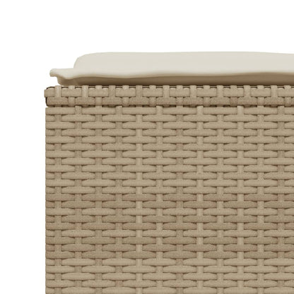 Set Divano da Giardino 5 pz con Cuscini Beige in Polyrattan - homemem39