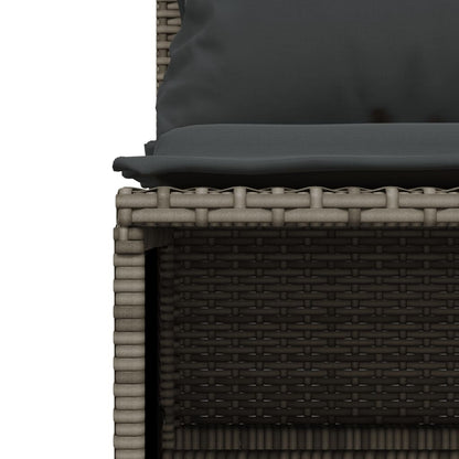 Set Divano da Giardino 5 pz con Cuscini Grigio in Polyrattan | homemem39