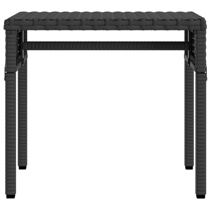 Lettini Prendisole 2 pz con Baldacchino e Tavolino Polyrattan | homemem39