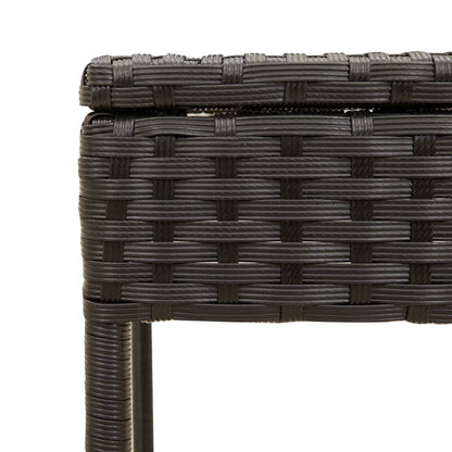 Lettini Prendisole 2 pz con Baldacchino e Tavolino Polyrattan | homemem39
