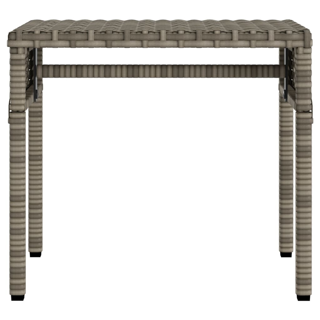 Lettini Prendisole 2 pz con Baldacchino e Tavolino Polyrattan | homemem39